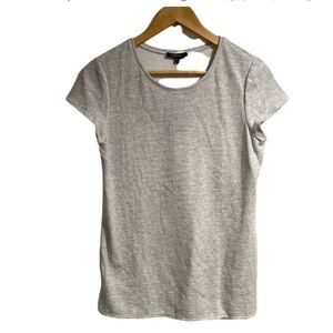 Lafayette‎ 148 shirt NEW small soft gray heather multi striped